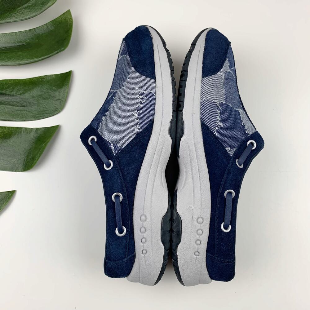 Easy Spirit Travelport Sport Clogs Sneaker Mules Blue Denim Slip On Women's 6.5 - Picture 7 of 10